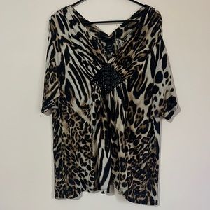 Lane Bryant cheetah top